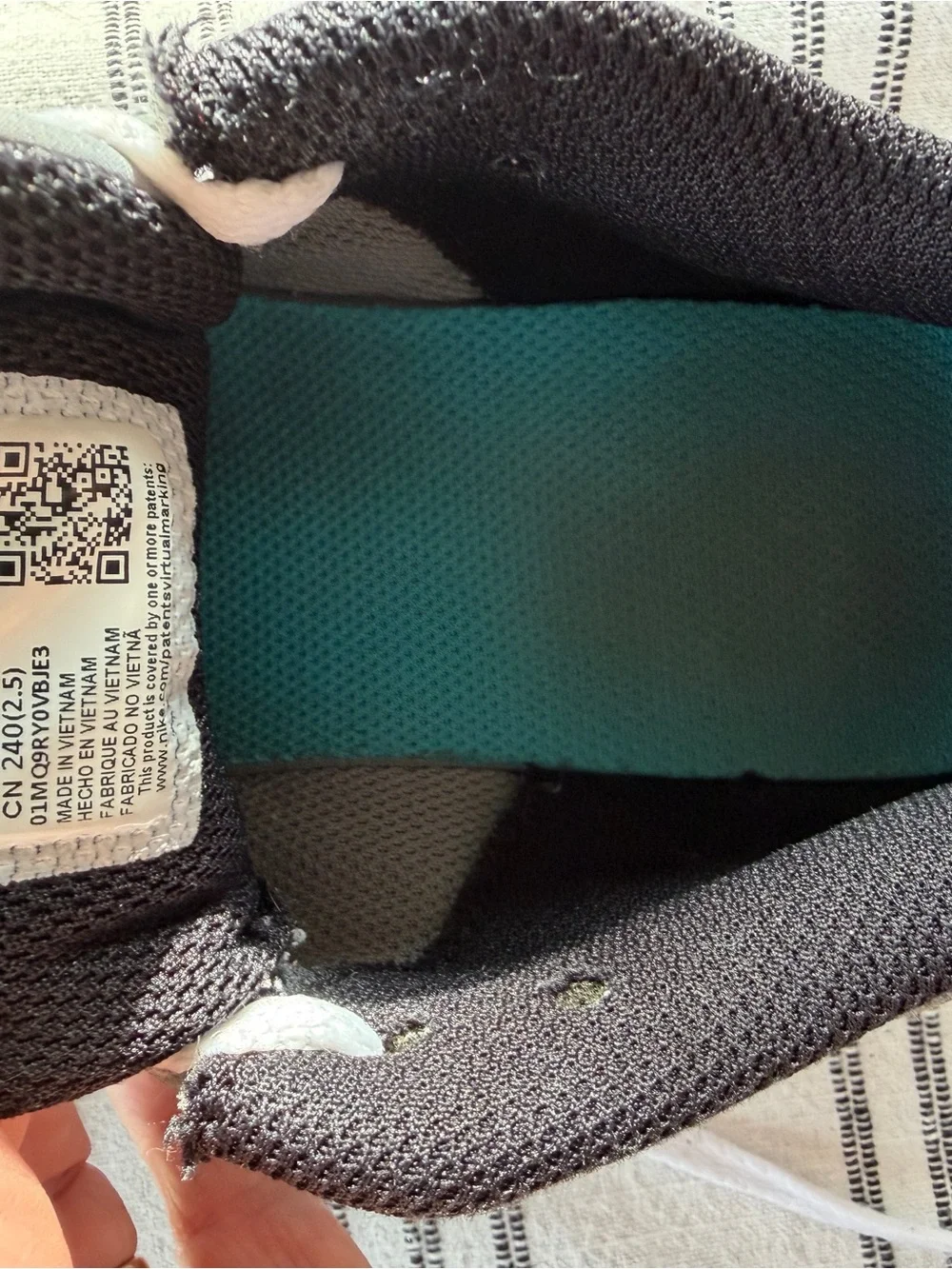 Nike Kids Gray, Black, and Orange Air Sneakers